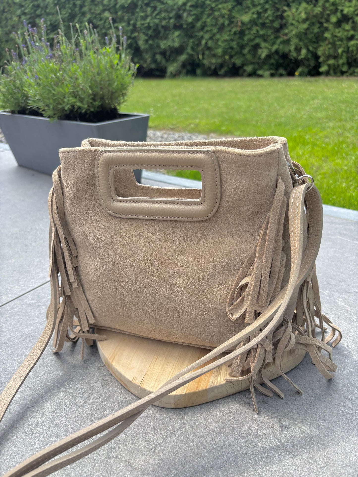 Sac Alya beige daim