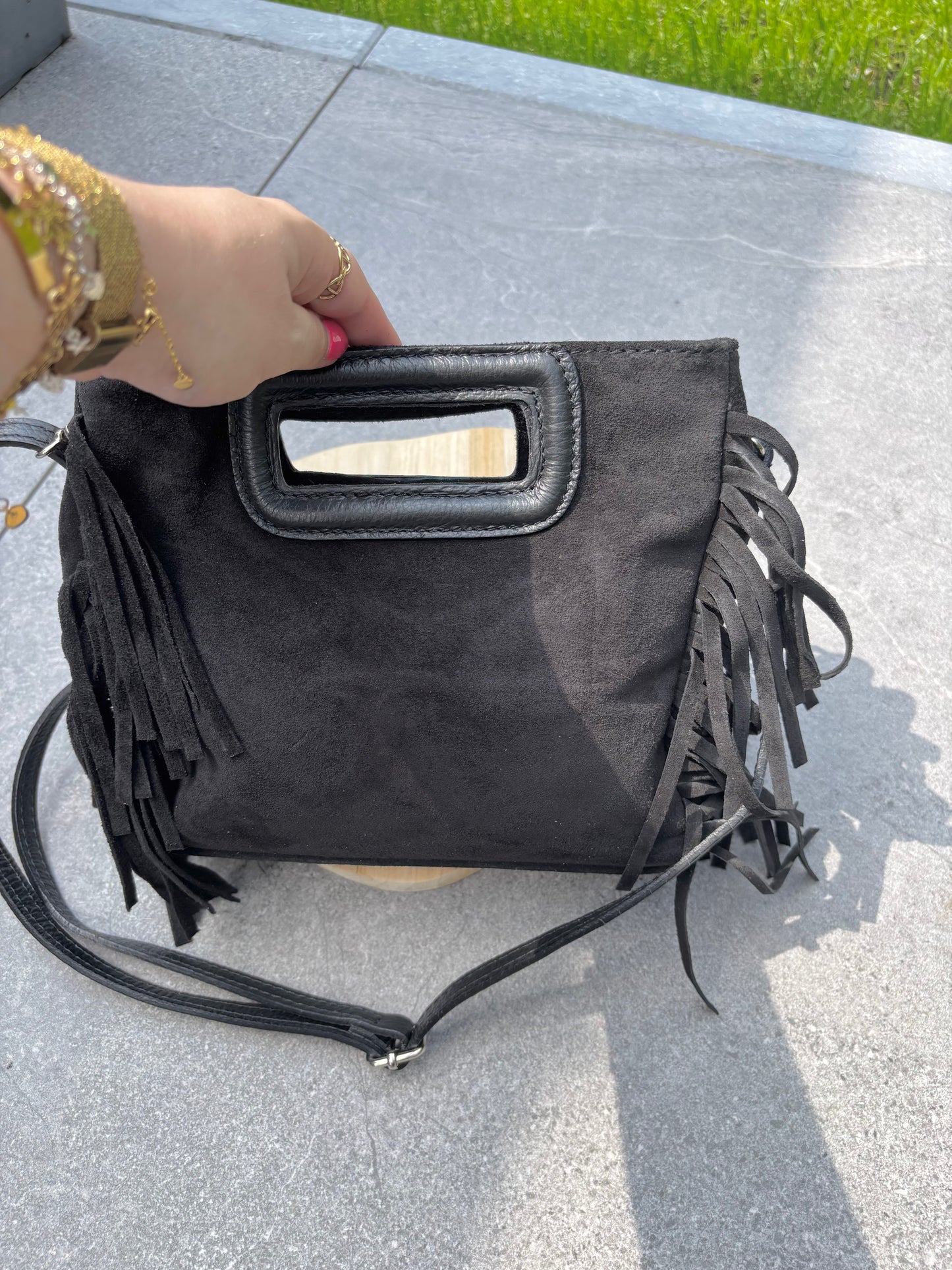 Sac Alya noir daim