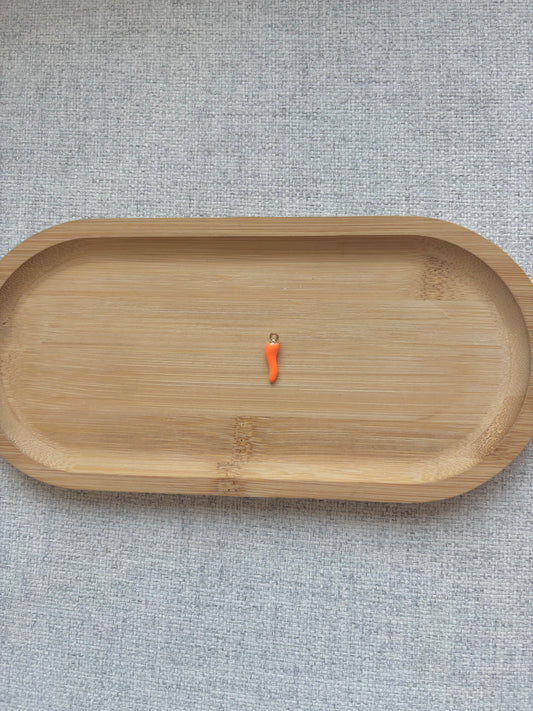 Breloque piment orange