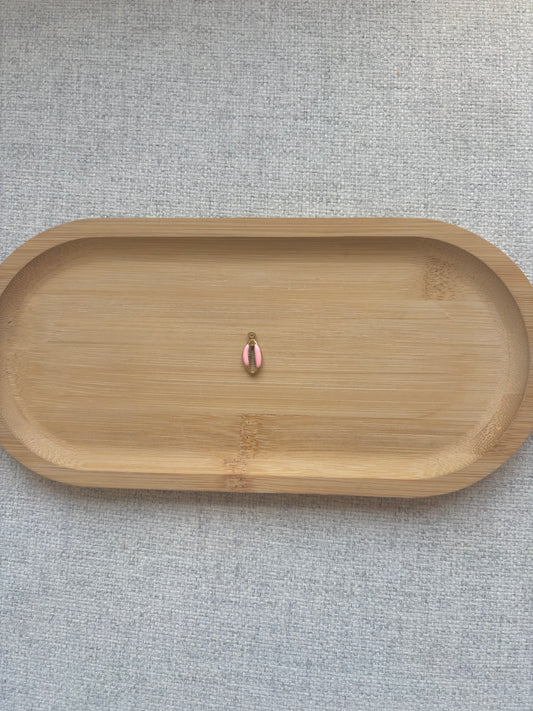Breloque coquillage rose clair