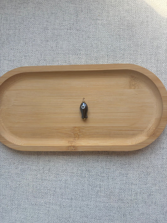 Breloque poisson noir
