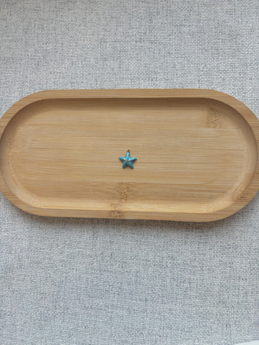 Breloque étoile bleu