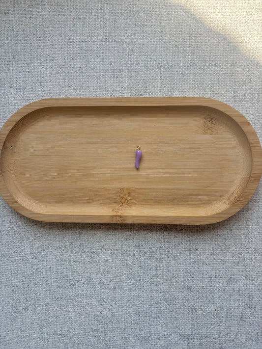 Breloque piment mauve