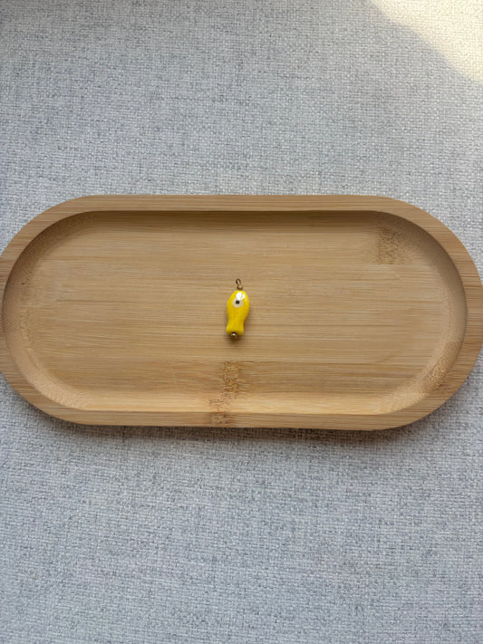 Breloque poisson jaune