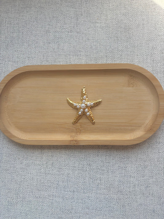 Breloque étoile de mer blanche