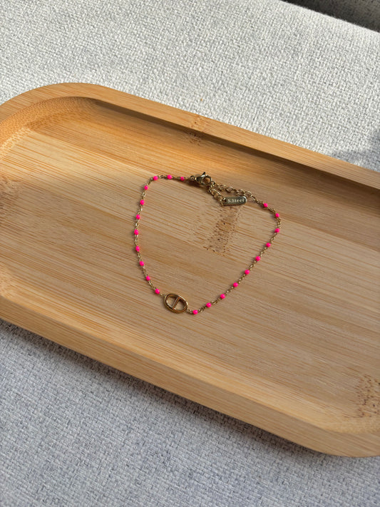 Bracelet perla rose