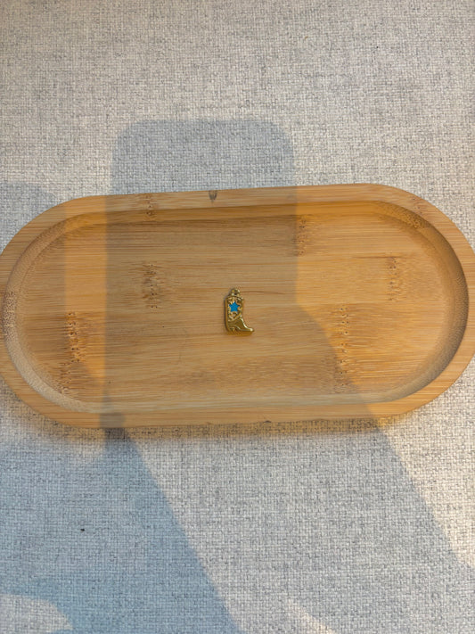 Breloque botte turquoise