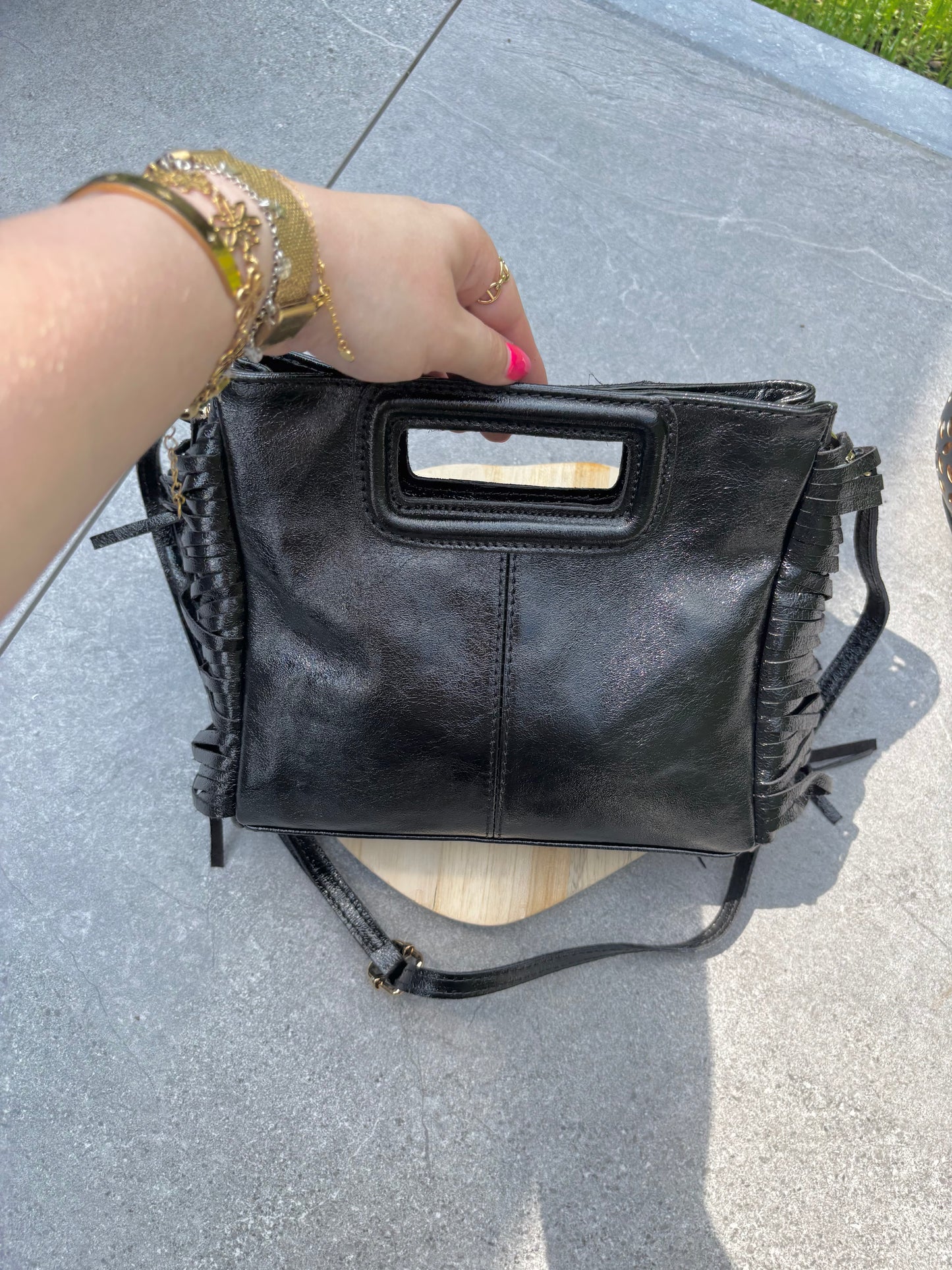 Sac Alya noir brillant