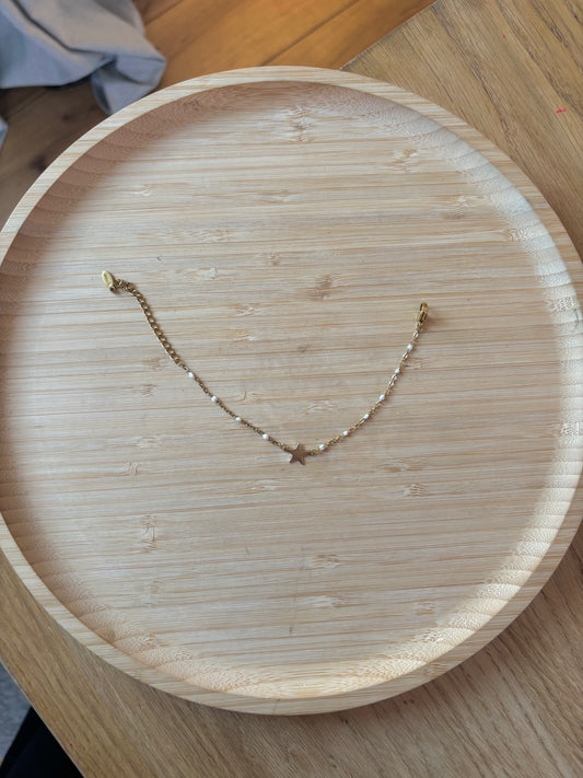 Bracelet blanc étoile