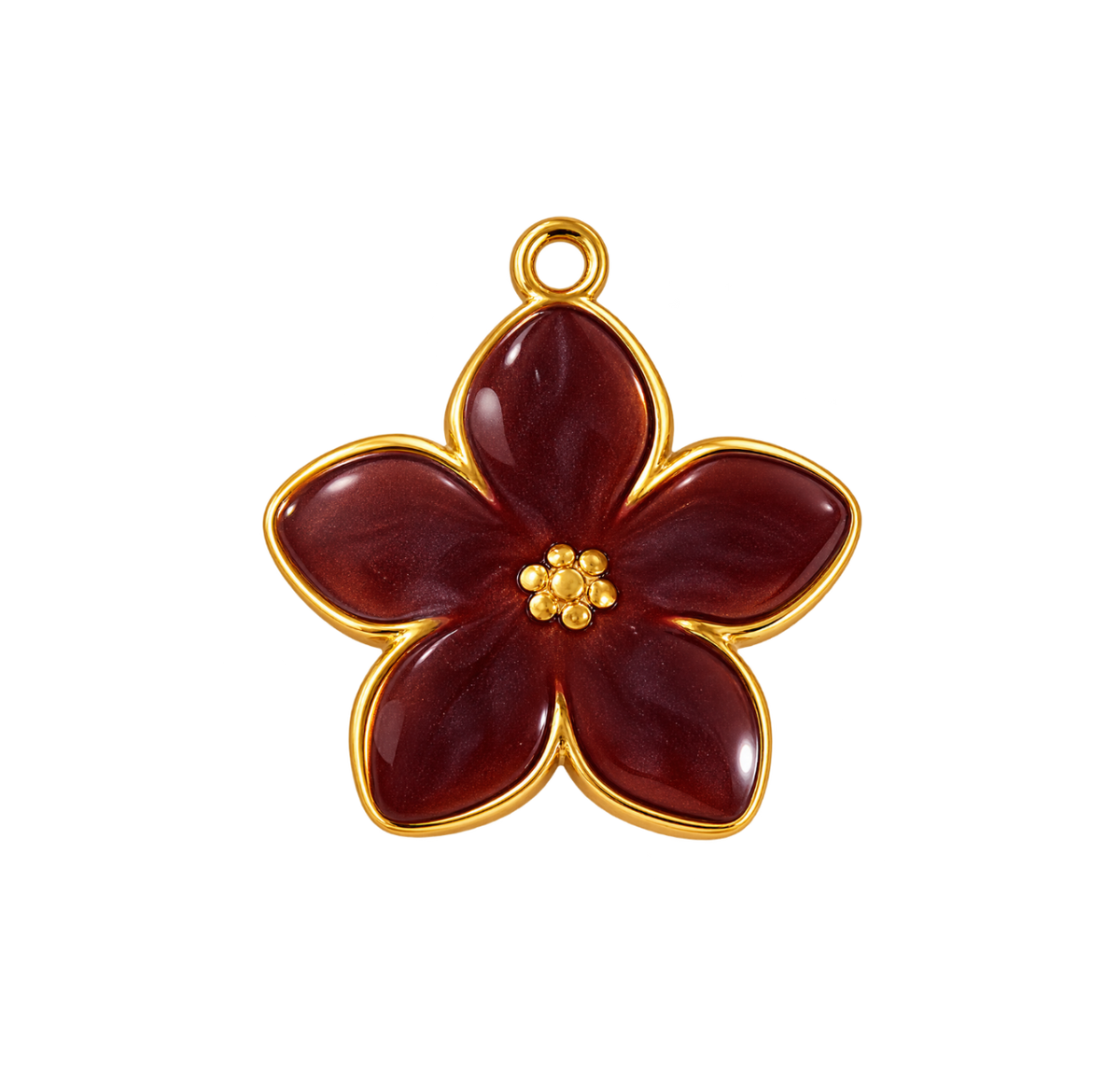 Fleur marron