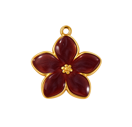 Fleur marron